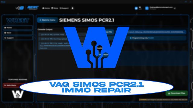 VAG Simos PCR2.1 immo repair in WREET